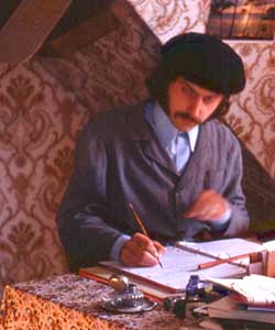 Le poète en 1977 à La Loupe (Eure et Loire)